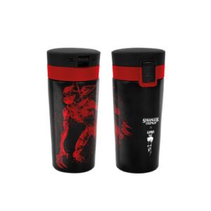 COPO ACO INOX COM TAMPA 380 ML STRANGER THINGS